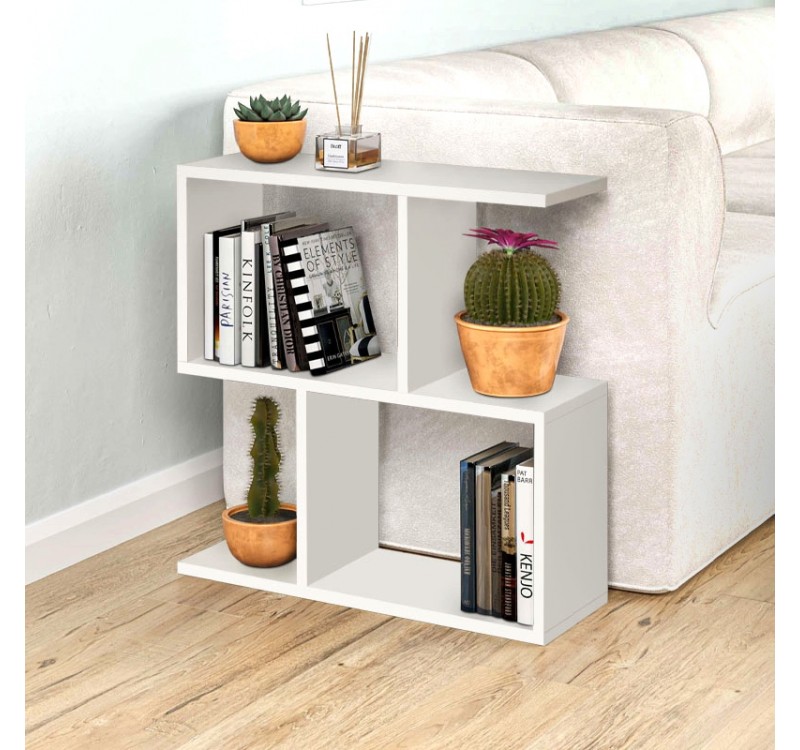 Τραπεζάκι βοηθητικό Homemania Megapap χρώμα λευκό 60x20x60εκ.