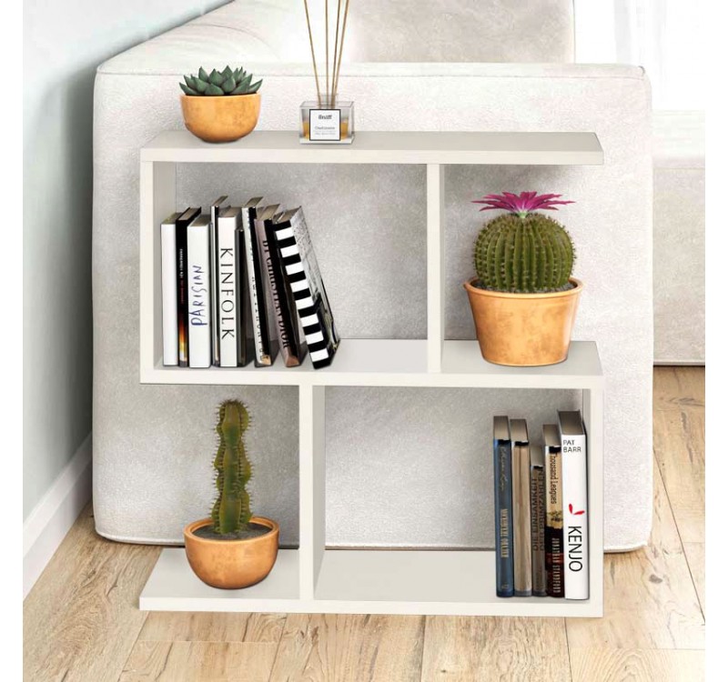 Τραπεζάκι βοηθητικό Homemania Megapap χρώμα λευκό 60x20x60εκ.