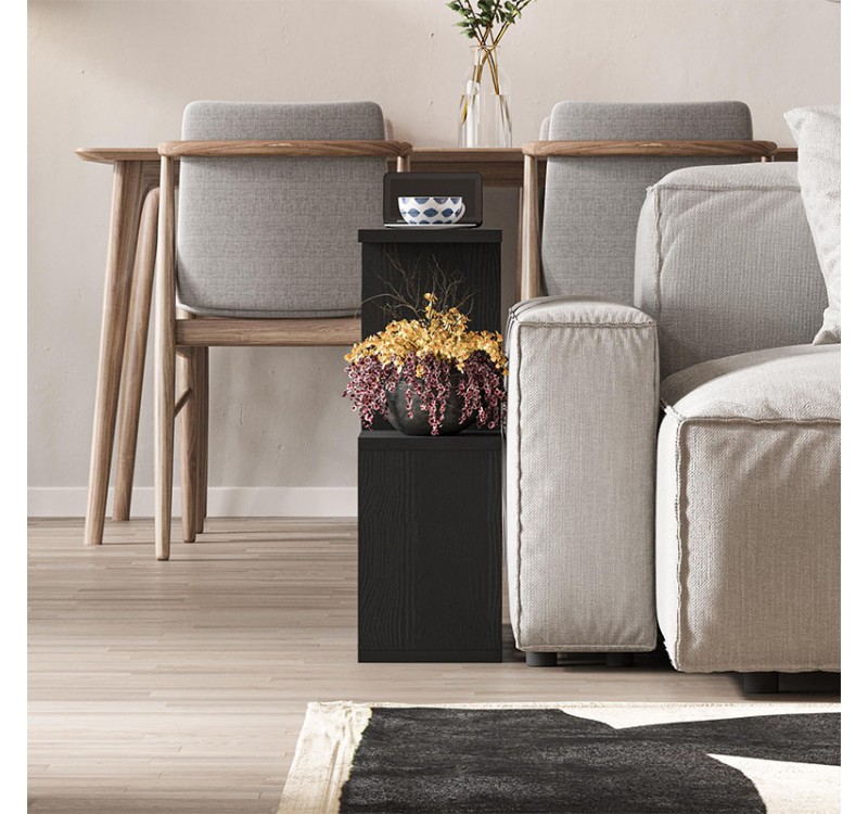 Τραπεζάκι βοηθητικό Homemania Megapap χρώμα μαύρο 60x20x60εκ.