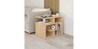 Τραπεζάκι βοηθητικό Labirent Megapap χρώμα sapphire oak 54x40x45εκ.