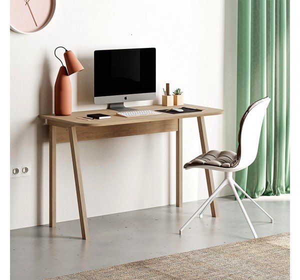 Γραφείο εργασίας Luton Megapap χρώμα sapphire oak 120x60x75εκ.
