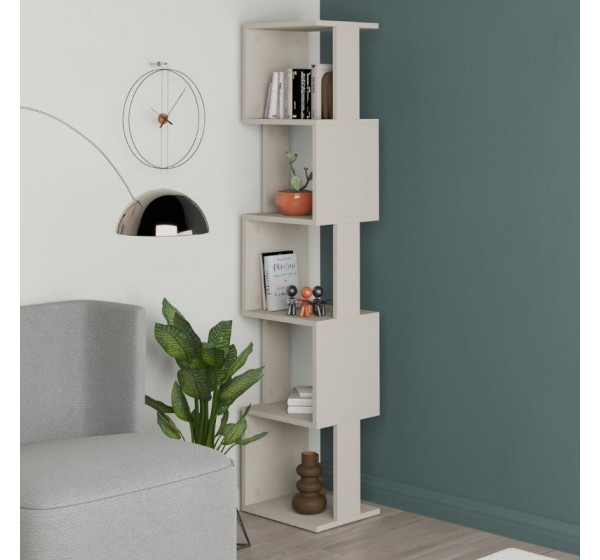 Βιβλιοθήκη Piri Megapap χρώμα sandstone 35x30x161εκ.