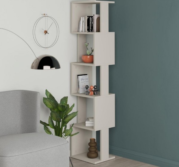 Βιβλιοθήκη Piri Megapap χρώμα sandstone 35x30x161εκ.