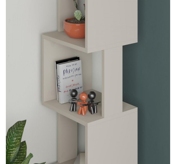 Βιβλιοθήκη Piri Megapap χρώμα sandstone 35x30x161εκ.