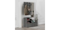 Έπιπλο εισόδου Vesty Megapap χρώμα γκρι ρετρό 100x30x61εκ.
