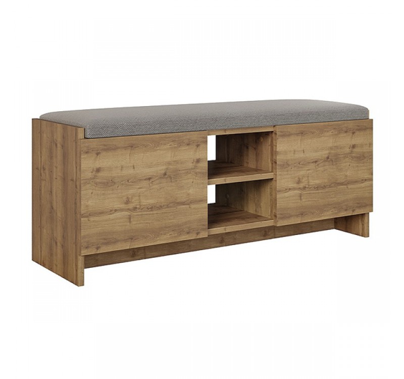 Παπουτσοθήκη Zulla Megapap χρώμα ανοιχτό καρυδί 110x37x43εκ.