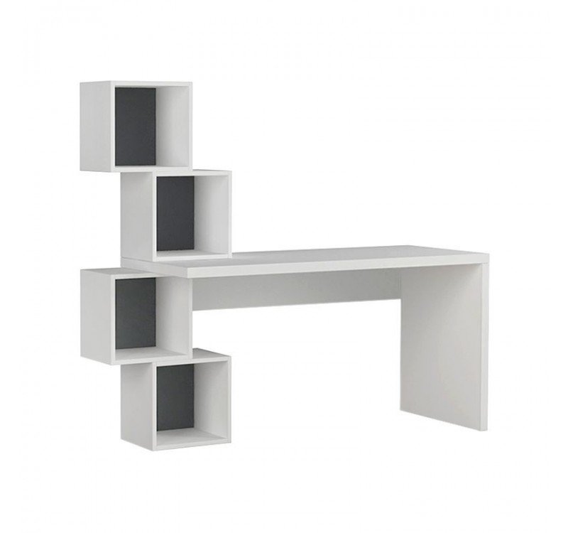 Γραφείο εργασίας Balance Megapap χρώμα λευκό 153,5x60x140εκ