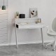 Γραφείο εργασίας Cowork Megapap χρώμα λευκό αντικέ 94x50x91εκ.