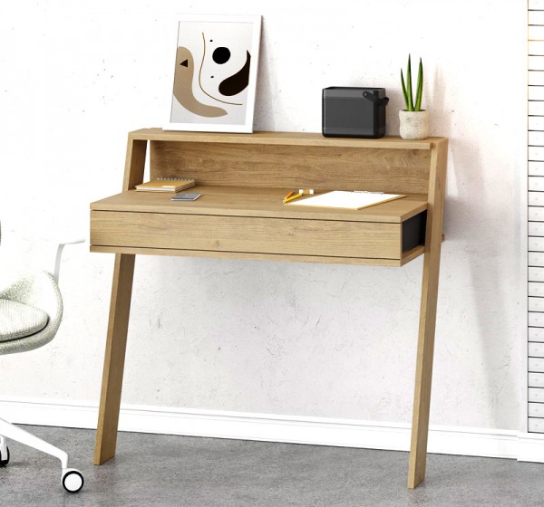 Γραφείο εργασίας Cowork Megapap χρώμα sapphire oak 94x50x91εκ.