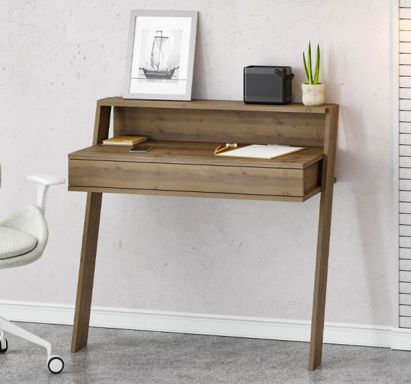 Γραφείο εργασίας Cowork Megapap χρώμα ανοιχτό καρυδί 94x50x91εκ.