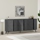 Μπουφές Dune Megapap χρώμα ανθρακί 184x35x77,4εκ.