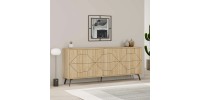 Μπουφές Dune Megapap χρώμα sapphire oak 184x35x77,4εκ.