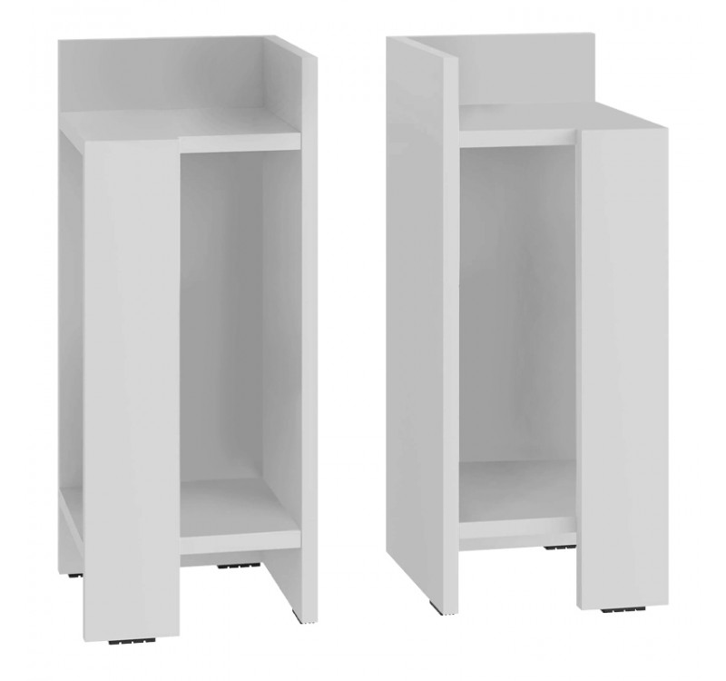 Κομοδίνο Elos Megapap σετ 2 τεμαχίων χρώμα λευκό 25x27x60εκ.