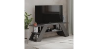 Έπιπλο τηλεόρασης Farfalla Megapap χρώμα ανθρακί 120x33,5x40εκ.