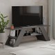 Έπιπλο τηλεόρασης Farfalla Megapap χρώμα ανθρακί 120x33,5x40εκ.
