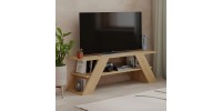 Έπιπλο τηλεόρασης Farfalla Megapap χρώμα sapphire oak 120x33,5x40εκ.