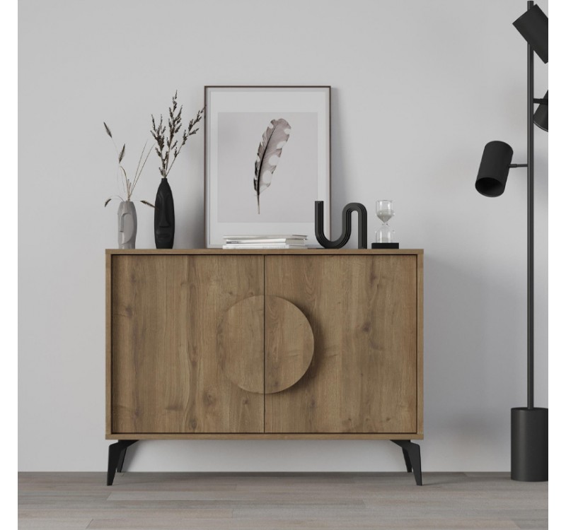 Μπουφές Gora Megapap χρώμα ανοιχτό καρυδί 110x35,6x82εκ.