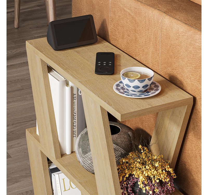 Τραπεζάκι βοηθητικό Lazena Megapap χρώμα sapphire oak 60x22x57εκ.