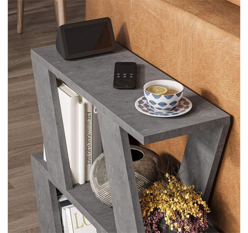 Τραπεζάκι βοηθητικό Lazena Megapap χρώμα γκρι ρετρό 60x22x57εκ.