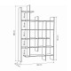 Βιβλιοθήκη Manco Megapap χρώμα sapphire oak 122x25,5x188εκ.