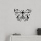 Διακοσμητικό τοίχου Butterfly Megapap μεταλλικό χρώμα μαύρο 50x2x35εκ.