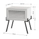 Κομοδίνο Naive Megapap χρώμα sapphire oak 48x34x51εκ.