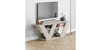 Έπιπλο τηλεόρασης Pipralla Megapap χρώμα sandstone 110x30x40εκ.