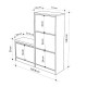 Παπουτσοθήκη Dude Megapap χρώμα sapphire oak 104,8x26x118,5εκ.