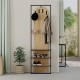Έπιπλο εισόδου Archy Megapap χρώμα sapphire oak 53x31,7x180εκ.