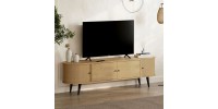 Έπιπλο τηλεόρασης Gentle Megapap χρώμα sapphire oak 180x40x52εκ.