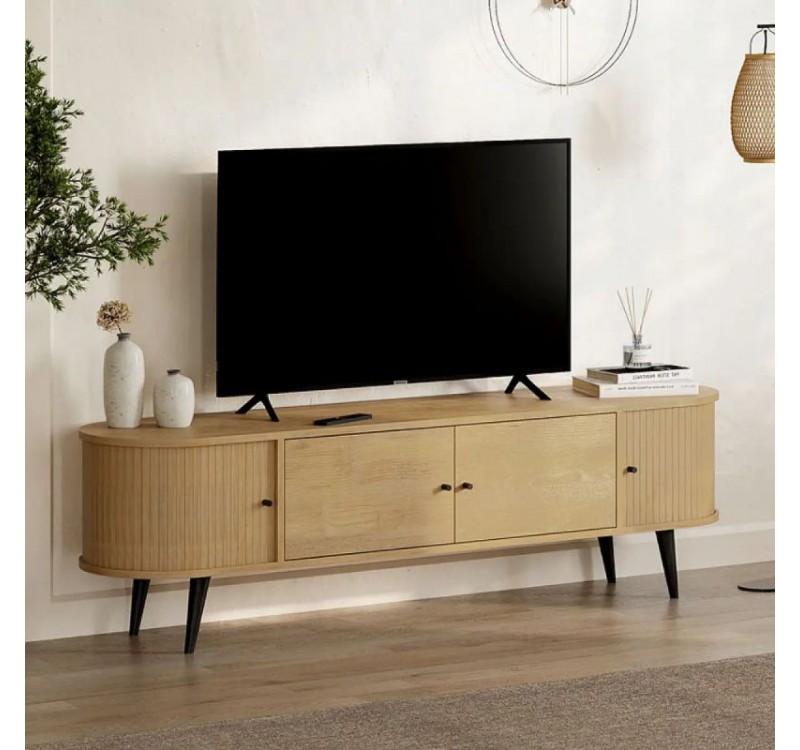 Έπιπλο τηλεόρασης Gentle Megapap χρώμα sapphire oak 180x40x52εκ.