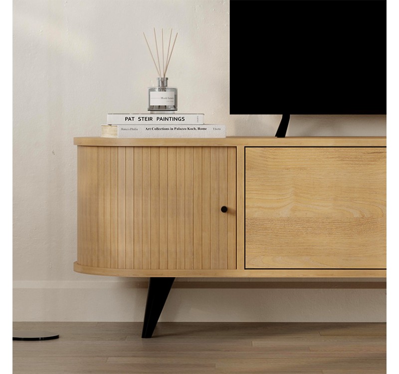 Έπιπλο τηλεόρασης Gentle Megapap χρώμα sapphire oak 180x40x52εκ.