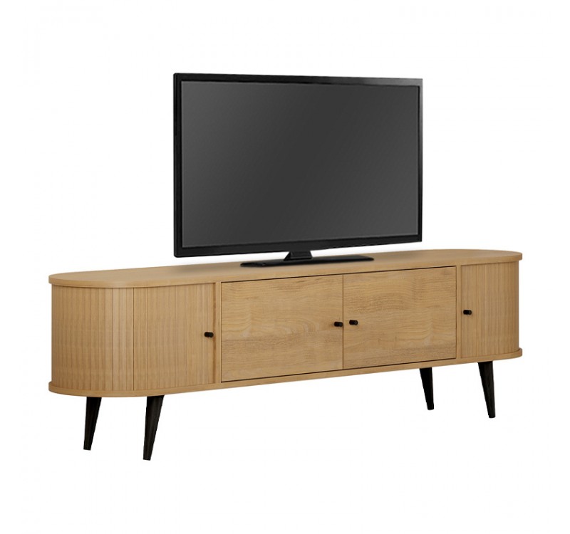 Έπιπλο τηλεόρασης Gentle Megapap χρώμα sapphire oak 180x40x52εκ.