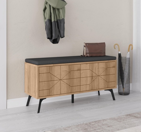 Παπουτσοθήκη Dune Megapap χρώμα sapphire oak 107x35x55εκ.