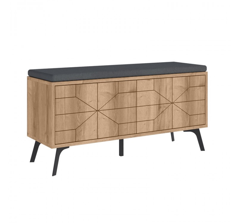 Παπουτσοθήκη Dune Megapap χρώμα sapphire oak 107x35x55εκ.