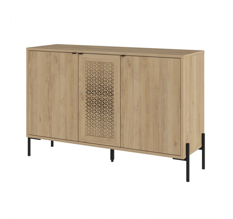 Μπουφές Naive Megapap χρώμα sapphire oak 126x40x80εκ.
