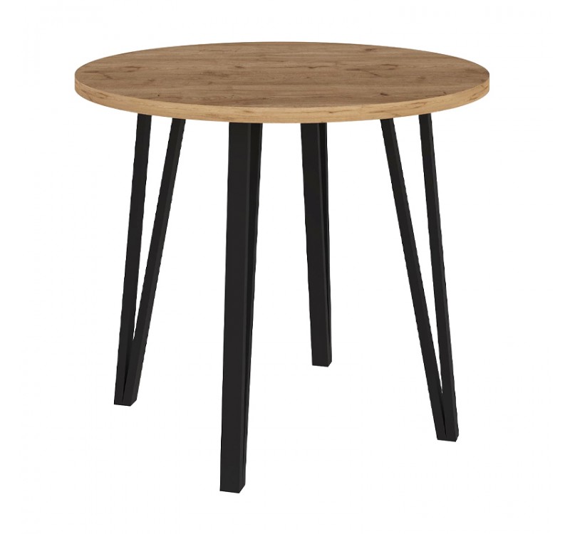 Τραπέζι Xana Megapap χρώμα sepet oak Ø90x77,5εκ.