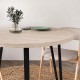 Τραπέζι Xana Megapap χρώμα travertine Ø90x77,5εκ.