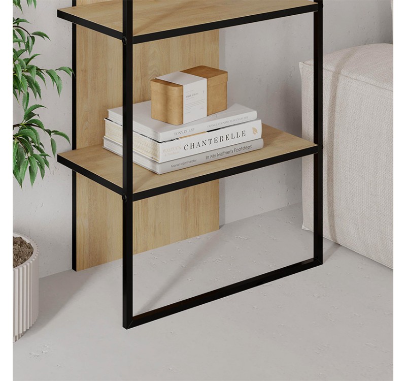 Βιβλιοθήκη Archy Megapap χρώμα sapphire oak 53x31,7x180εκ.