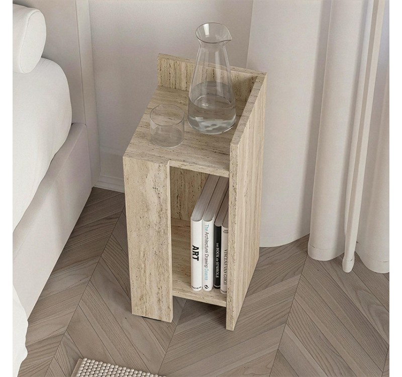 Κομοδίνο Elos Megapap δεξί χρώμα travertine 25x27x60εκ.