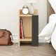 Κομοδίνο Elos Megapap αριστερό χρώμα sapphire oak - ανθρακί 25x27x60εκ.