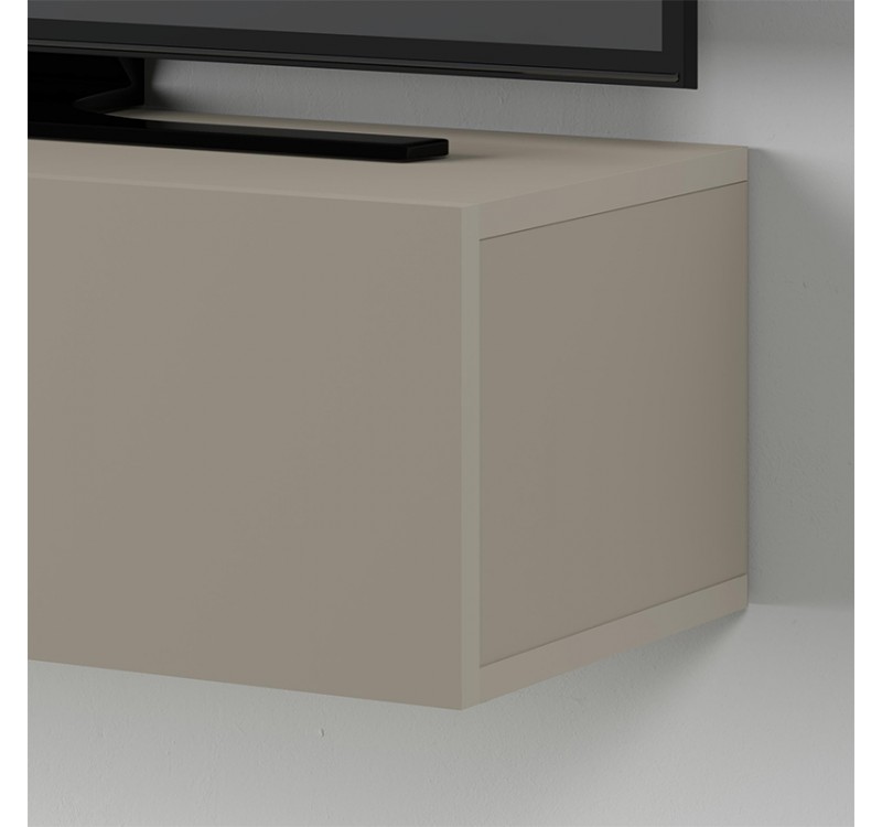 Έπιπλο τηλεόρασης επιτοίχιο Francy Megapap χρώμα sandstone 135x31,7x25εκ.