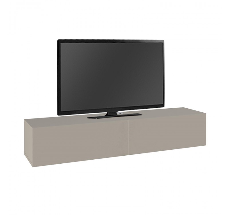 Έπιπλο τηλεόρασης επιτοίχιο Francy Megapap χρώμα sandstone 135x31,7x25εκ.