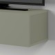 Έπιπλο τηλεόρασης επιτοίχιο Francy Megapap χρώμα ash green 135x31,7x25εκ.