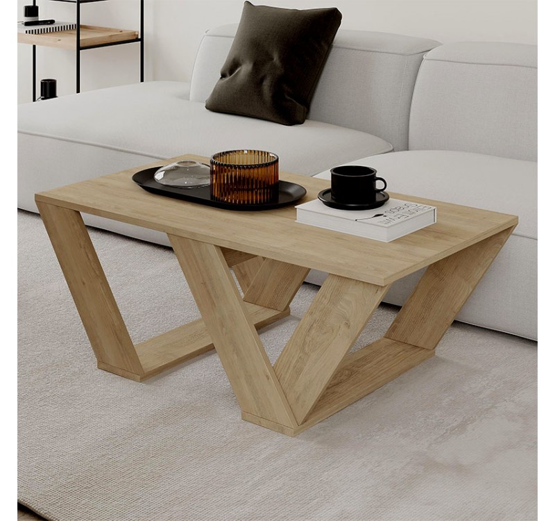 Τραπεζάκι σαλονιού Pipra Megapap χρώμα sapphire oak 110x60x40εκ.