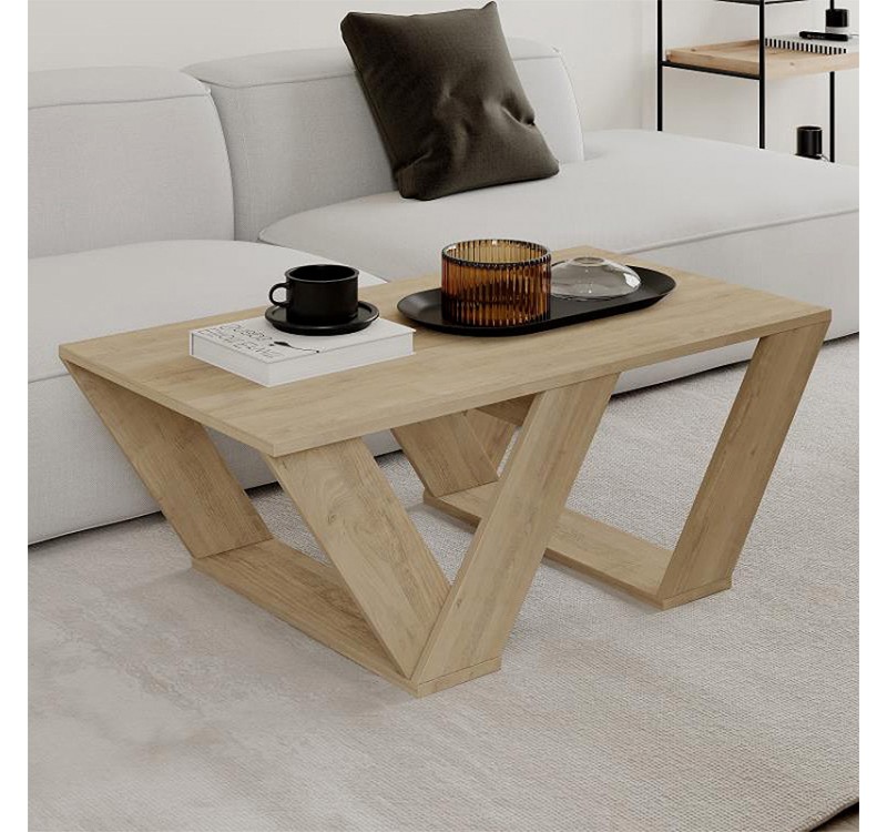 Τραπεζάκι σαλονιού Pipra Megapap χρώμα sapphire oak 110x60x40εκ.