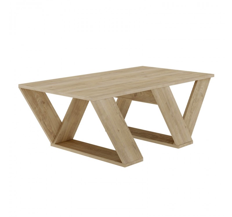 Τραπεζάκι σαλονιού Pipra Megapap χρώμα sapphire oak 110x60x40εκ.