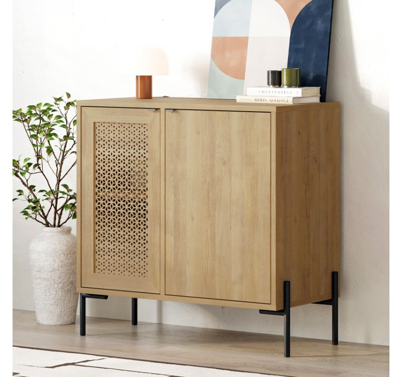 Μπουφές Naive Megapap χρώμα sapphire oak 80x40x80εκ.