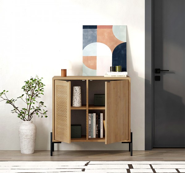 Μπουφές Naive Megapap χρώμα sapphire oak 80x40x80εκ.