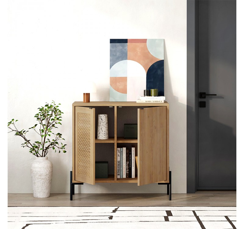 Μπουφές Naive Megapap χρώμα sapphire oak 80x40x80εκ.